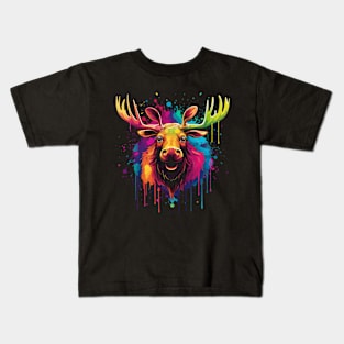 Moose Happiness Kids T-Shirt